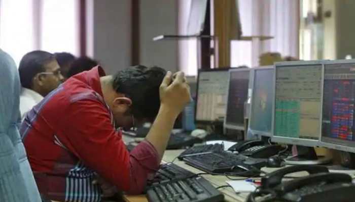 Sensex falls 750 points ahead of GDP data