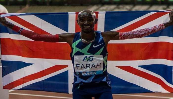 Mo Farah marks return to track in style by breaking one-hour record at Brussels Diamond League