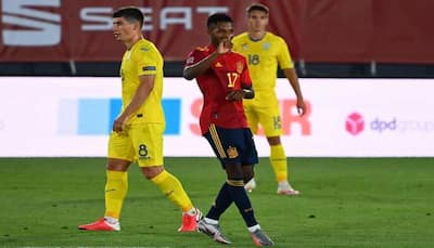 Ansu Fati becomes youngest-ever goalscorer for Spain in 4-0 thrashing of Ukraine in UEFA Nations League 