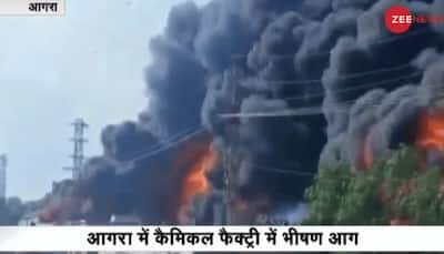 Major fire breaks out at chemical factory in Uttar Pradesh's Agra; several fire brigade officials on spot