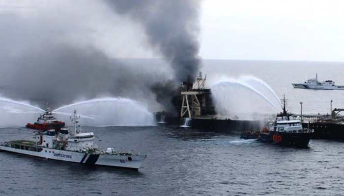 Fire on board MT New Diamond doused, says Indian Coast Guard; ship's rear-portion sinks by 3 feet