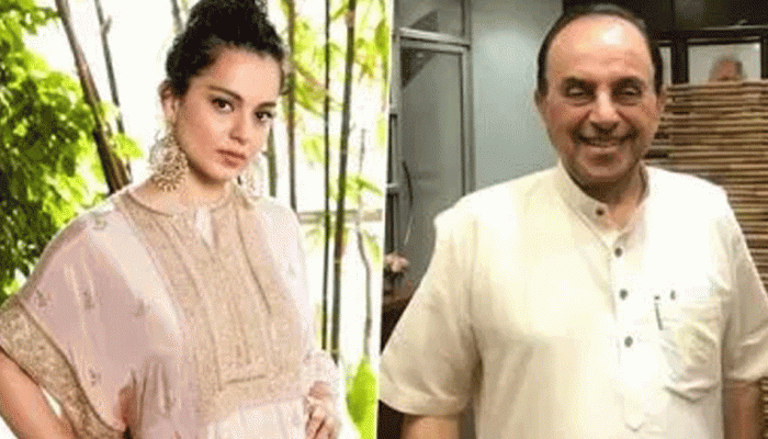 BJP MP Subramanian Swamy backs Kangana Ranaut, says ‘we are with her in this struggle’ BJP MP Subramanian Swamy backs Kangana Ranaut, says ‘we are with her in this struggle’