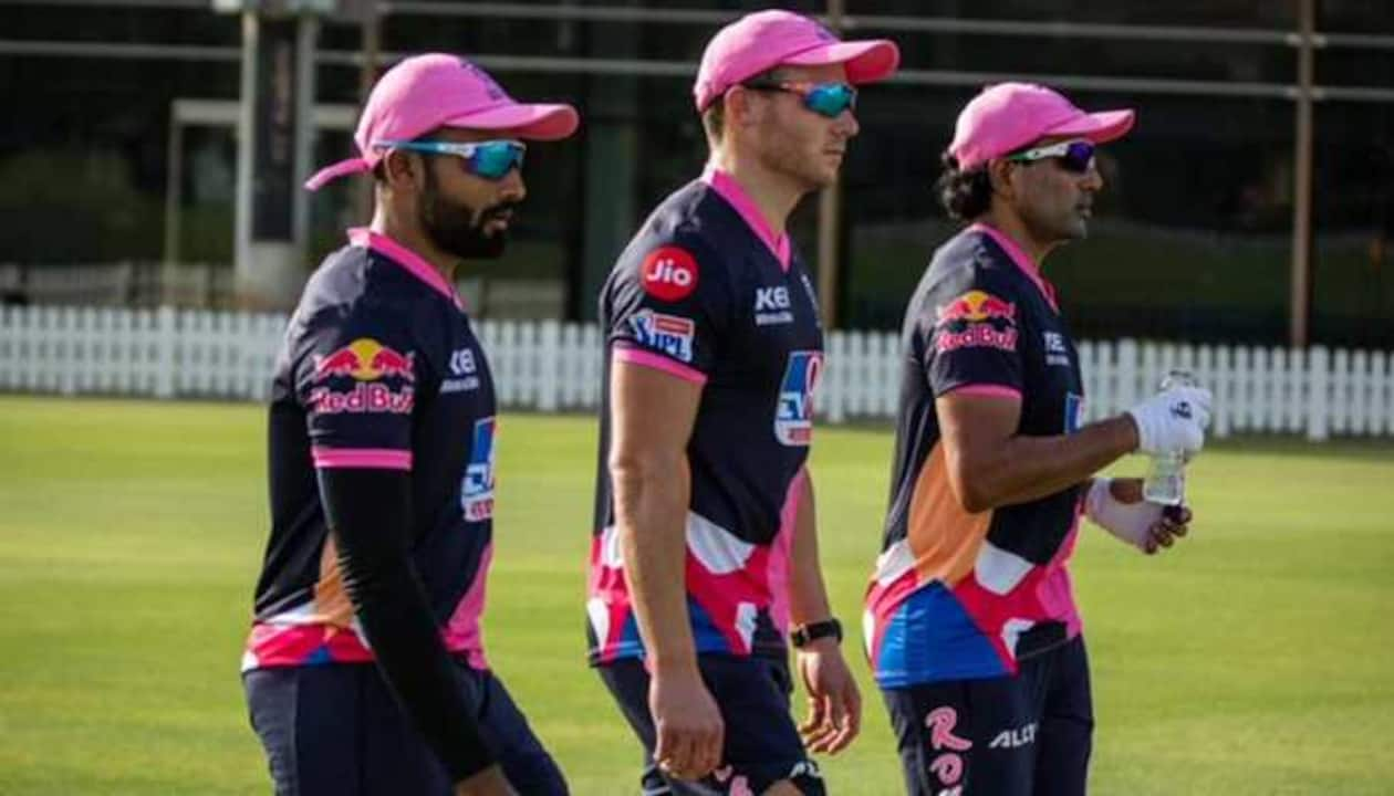 Rajasthan Royals reveal their new jerseys through sky-diving