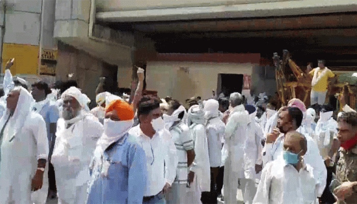 Haryana farmers protest against three agriculture ordinances fearing loss