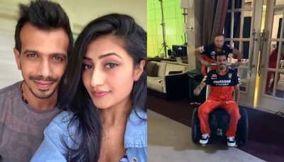 Yuzvendra Chahal shares funny video with AB de Villiers, fiancé Dhanashree Verma comes up with hilarious reply