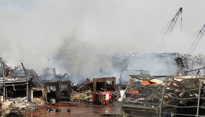 Plumes of white smoke cover Beirut port, triggers panic among residents 