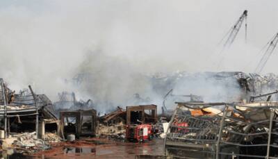 Plumes of white smoke cover Beirut port, triggers panic among residents 