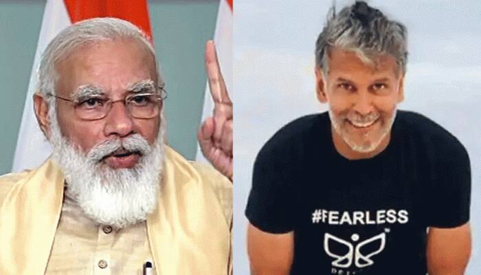 PM Narendra Modi &#039;soft-trolls&#039; Opposition in his reply to actor-model Milind Soman&#039;s birthday message  