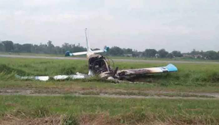 Pilot killed after trainer aircraft crashes in Uttar Pradesh&#039;s Azamgarh