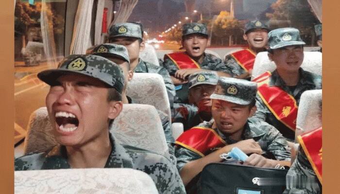 Fearing Indian Army&#039;s might, Chinese soldiers seen &#039;crying&#039; on way to border in viral video