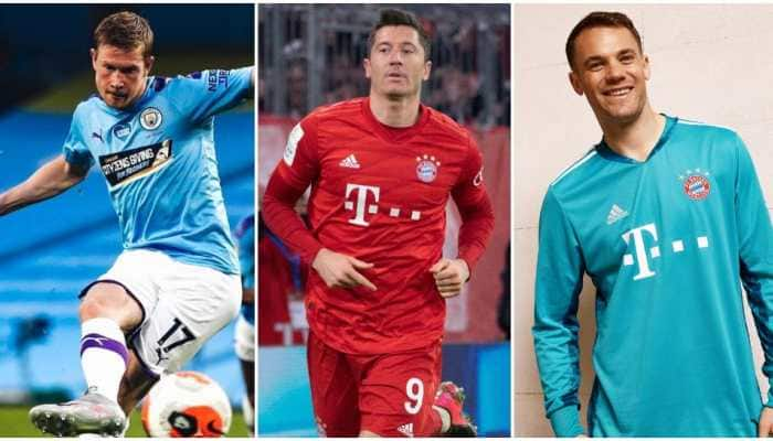 Kevin De Bruyne, Robert Lewandowski, Manuel Neuer on UEFA player of year shortlist