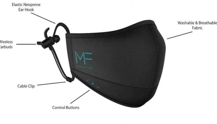 Now, N95 mask with built in microphone to receive calls on the go 