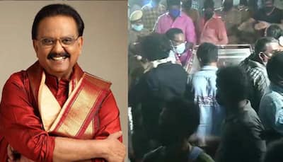Veteran singer SP Balasubrahmanyam's mortal remains arrive at Chennai residence, fans and family mourn demise - In Pics