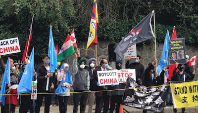 Friends of Canada- India, 7 other organisations stage protest against China in Vancouver
