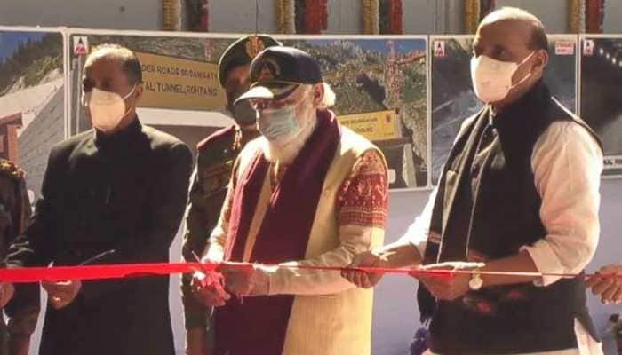 PM Narendra Modi inaugurates Atal Tunnel connecting Manali to Lahaul-Spiti Valley