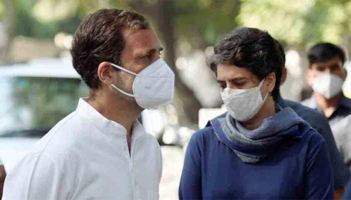 Rahul Gandhi, Priyanka Gandhi enroute to Hathras; Smriti Irani attacks, calls visit &#039;political gimmick&#039; 