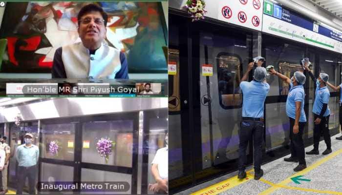 Union Railway Minister Piyush Goyal gives 'Durga Puja' gift to Kolkata, inaugurates Phoolbagan metro station