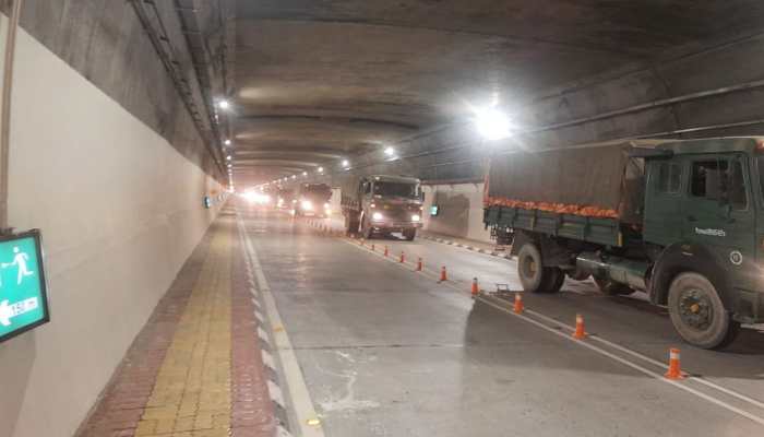 First Indian Army convoy passes through newly-inaugurated Atal Tunnel: Watch