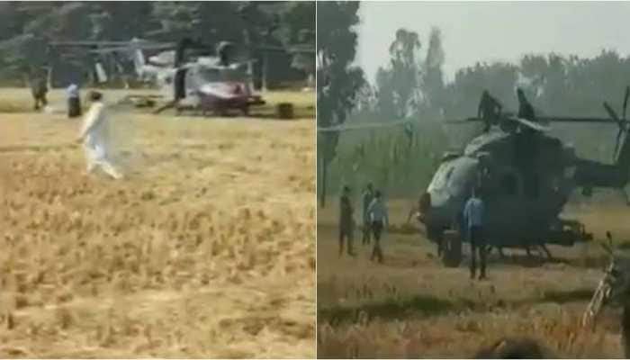 IAF&#039;s Dhruv chopper develops snag, makes precautionary landing in UP&#039;s Saharanpur