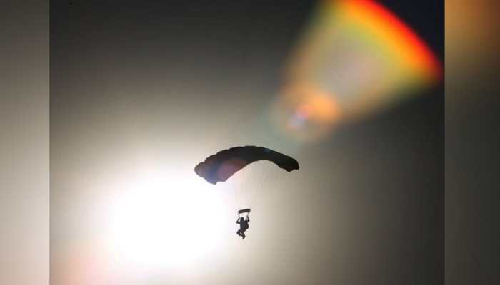 IAF achieves new record of highest skydive landing at Khardungla Pass in Leh IAF achieves new record of highest skydive landing at Khardungla Pass in Leh