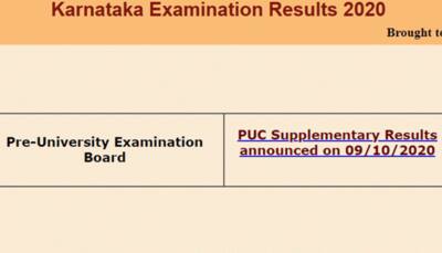 Karnataka 2nd PUC supplementary result 2020 declared at pue.kar.nic.in; 41.28 percent students clear exam