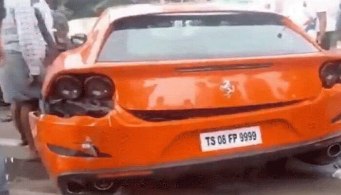 Speeding Ferrari car kills pedestrian in Hyderabad; driver arrested