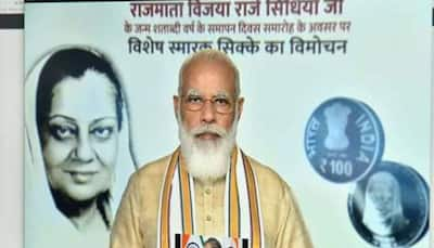 PM Narendra Modi releases Rs 100 coin on birth centenary of Rajmata Vijaya Raje Scindia