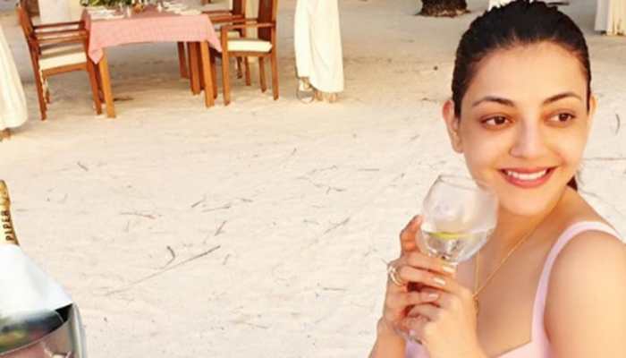 South sensation Kajal Aggarwal and fiance Gautam Kitchlu&#039;s unseen pics go viral!