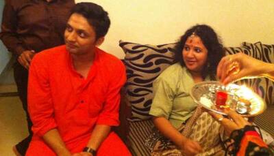 After Tanishq ad row, actor Mohd Zeeshan Ayyub's wife Rasika Agashe shares pic from her baby shower