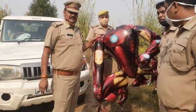 Iron man-shaped balloon in UP sky sparks fear of alien invasion