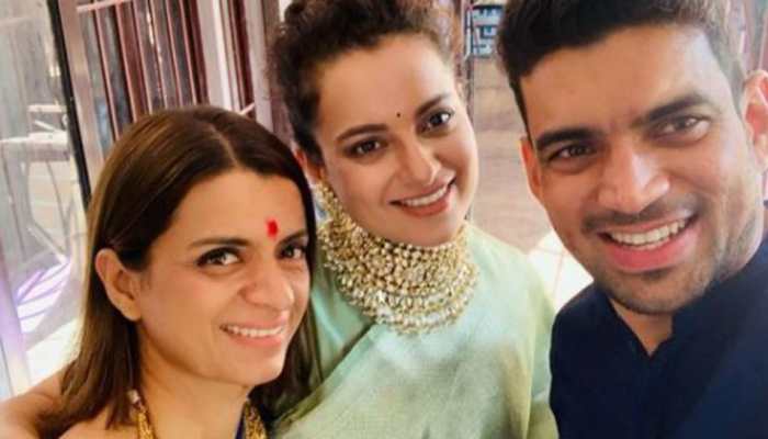 Watch: A glimpse from Kangana Ranaut&#039;s brother Aksht&#039;s pre-wedding festivities 