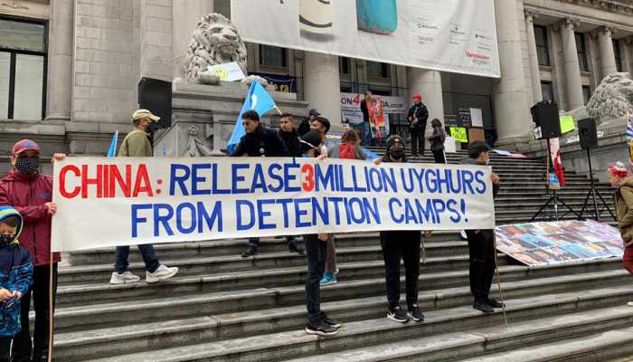 Several organizations protest against China&#039;s brutal repression of Uyghurs and release of detained Canadians