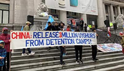Several organizations protest against China's brutal repression of Uyghurs and release of detained Canadians