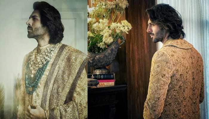 You will be surprised with Kartik Aaryan&#039;s new regal &#039;showstopper&#039; look for Manish Malhotra - Watch