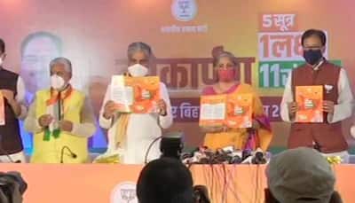 Bihar assembly election 2020: FM Nirmala Sitharaman releases BJP's 'Sankalp Patra,’ party promises 19 lakh jobs, free COVID-19 vaccines