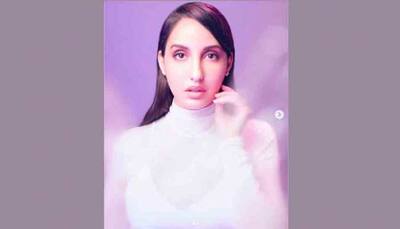 Nora Fatehi looks like an angel in sheer all-white top, body-hugging skirt — Check out 