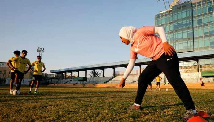 Soccer star Faiza Heidar becomes first woman to coach a men&#039;s pro team in Egypt