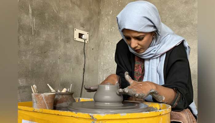 Engineer-turned-potter Saima Shafi tries to redesign pottery in Kashmir