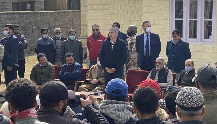 Omar Abdullah-led Gupkar delegation visits Ladakh, meets local leaders