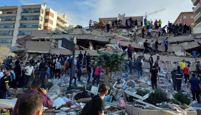 Earthquake of magnitude 7.0 strikes Aegean Sea, kills 14, injures over 100 in Turkey and Greek islands | World News | Zee News