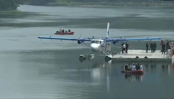 PM Narendra Modi launches India's 1st seaplane service in Gujarat; all ...