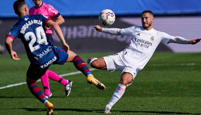 La Liga Eden Hazard Scores On Return As Real Madrid Thump Huesca 4 1 Football News Zee News