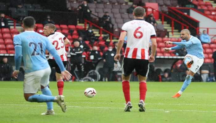 English Premier League: Kyle Walker scores against boyhood club as Manchester City beat Sheffield United 1-0