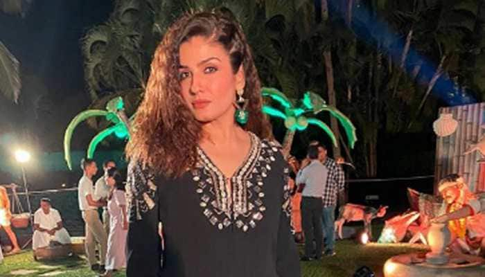 Raveena Tandon prepares for pre-Karwa Chauth party