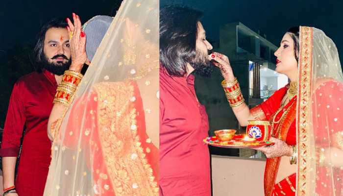 Sapna Choudhary's first pics with hubby Veer Sahu go viral on social media, fans ask 'Shaadi Kab Hui'?