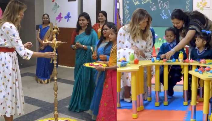 When Melania Trump visited Delhi school as US&#039; first lady; here&#039;s what she said