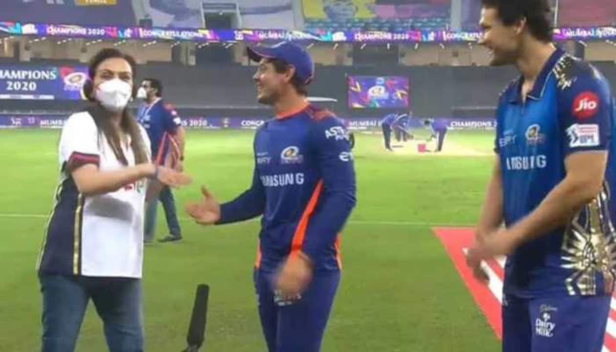 Nita Ambani X Video Fuck - IPL 2020 Final: Nita Ambani left embarrassed after hilariously crashing  Mumbai Indians' player's interview, Watch here! | Cricket News | Zee News
