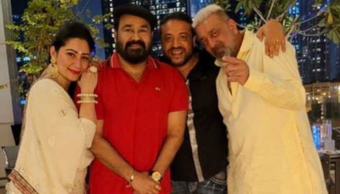 Viral pics from Mohanlal, Sanjay Dutt and Maanayata&#039;s Diwali celebrations in Dubai