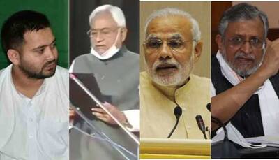 PM Narendra Modi, Tejashwi Yadav, Sushil Kumar Modi congratulate Nitish Kumar on taking oath as Bihar's CM