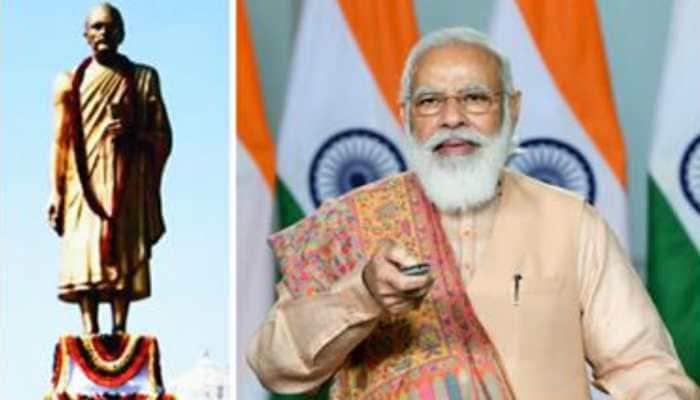 PM Narendra Modi unveils &#039;Statue of Peace&#039; in Rajasthan, lauds nation for supporting local during Diwali